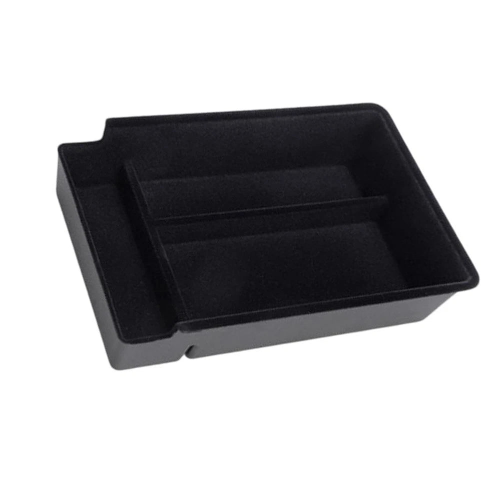 Flocked Liner Armrest Storage Box Flocked Material Multiple Compartments