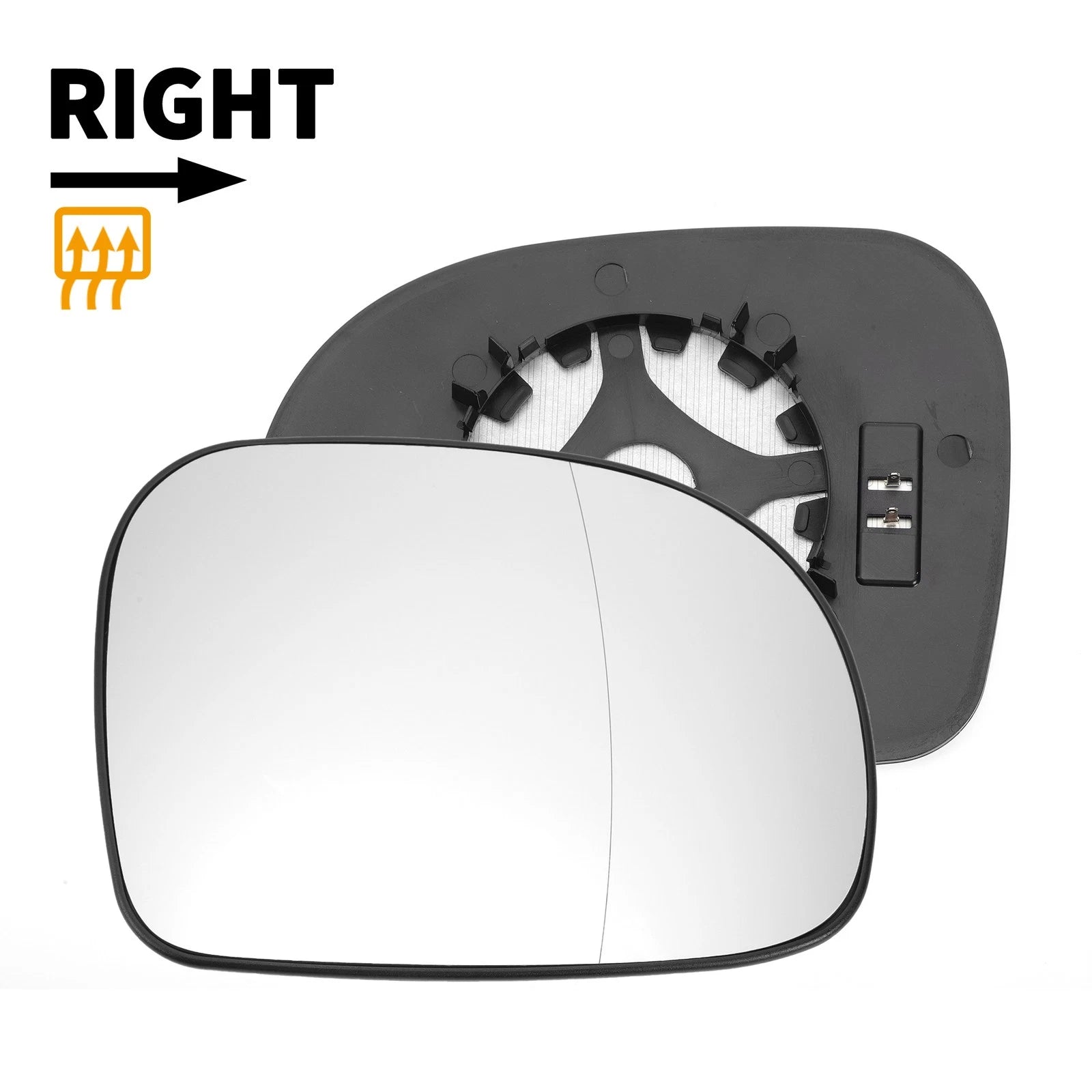 Right Side Mirror Glass Replacement with Heated Back for Mercedes Viano (2003–2010)