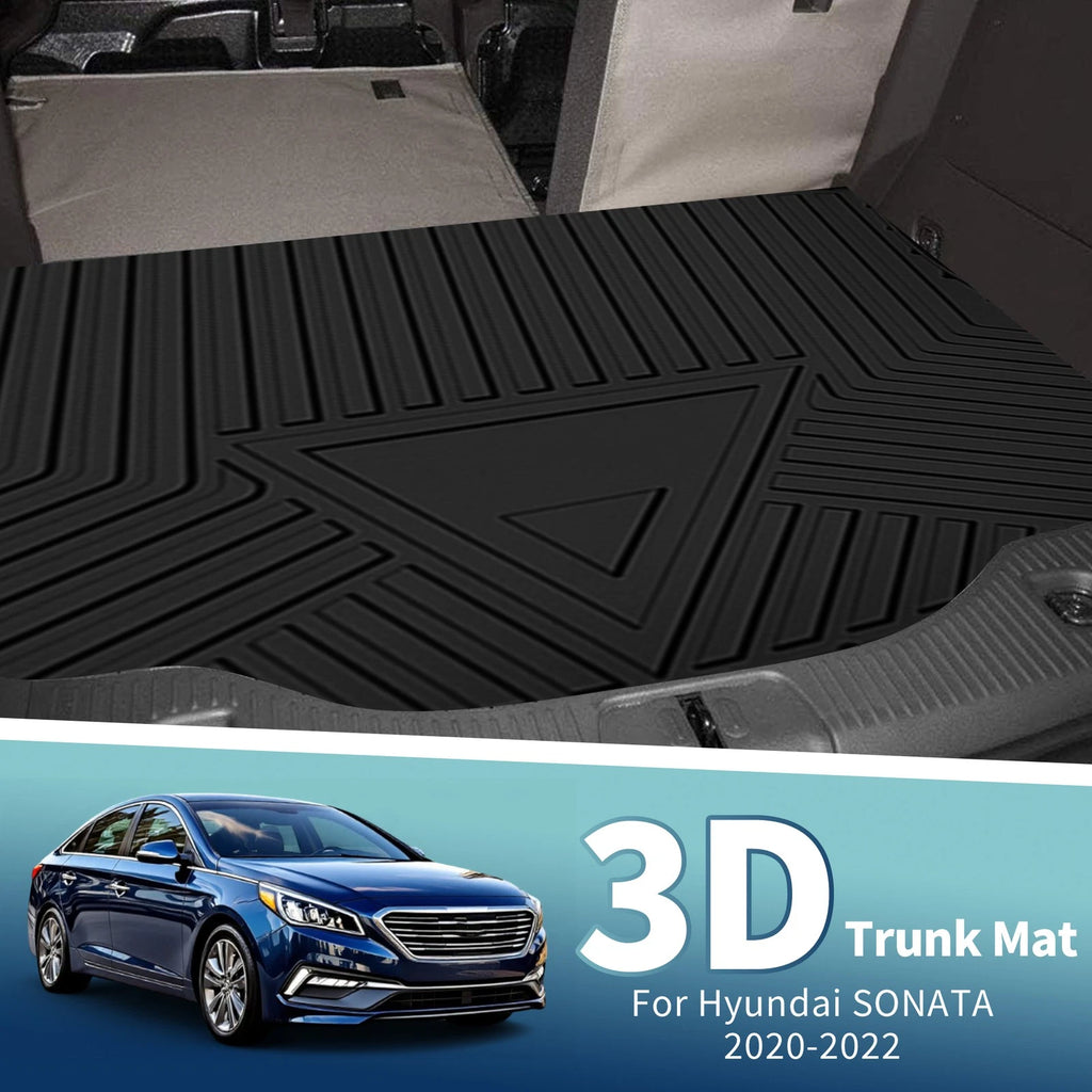 Cargo Liner Rear Trunk Mat TPE Replacement for Hyundai Sonata (2020–2022)