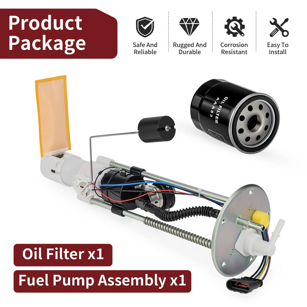 Fuel Pump Assembly w/Oil Filter for Polaris Victory Vision (2008–2017) 2520786 2521030