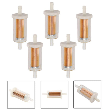 5pc Fuel Filter for Briggs & Stratton (695666, 5065, 5065D, 5065K, 14469B)