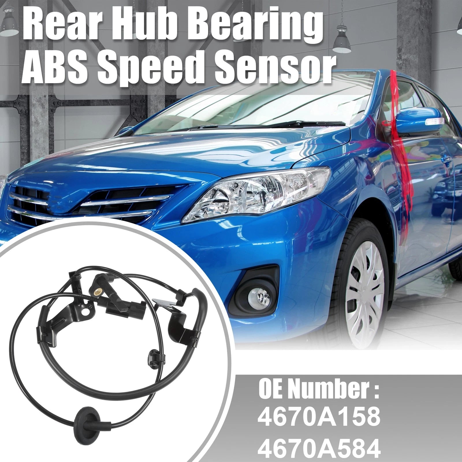 Rear Right ABS Sensor Replacement for Mitsubishi Outlander 2002-2012