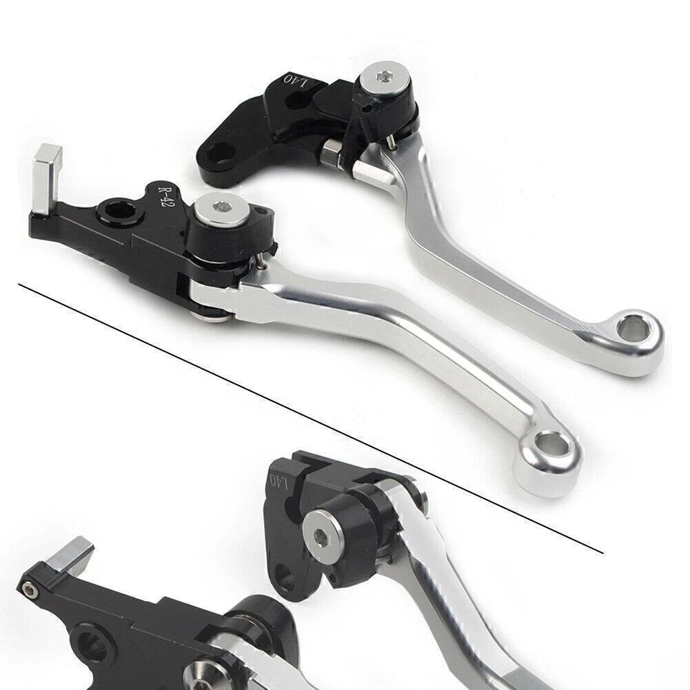 CNC Pivot Clutch Brake Levers for Suzuki DRZ400S DRZ400SM DRZ400E (2000–2022) SILVER