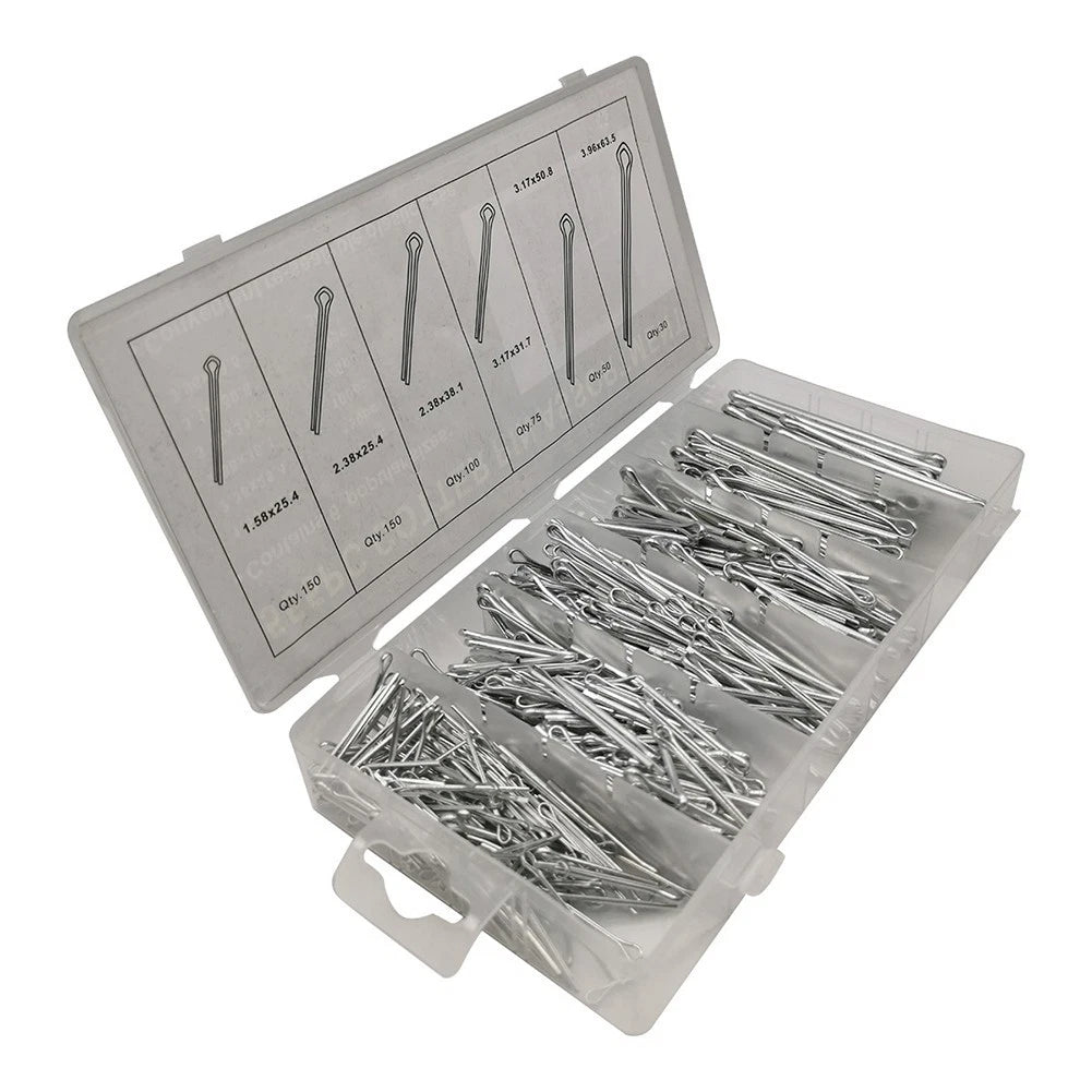 Set of 555 R Type Split Cotter Pins Metal Safety Pins