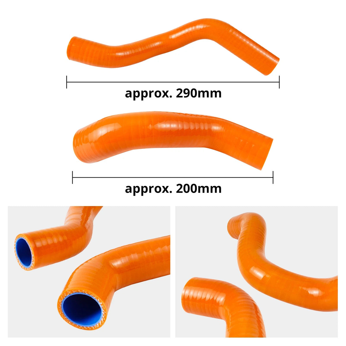 Silicone Radiator Coolant Hose Pipe Kit for KTM 790/890 Adventure (2019–2025)