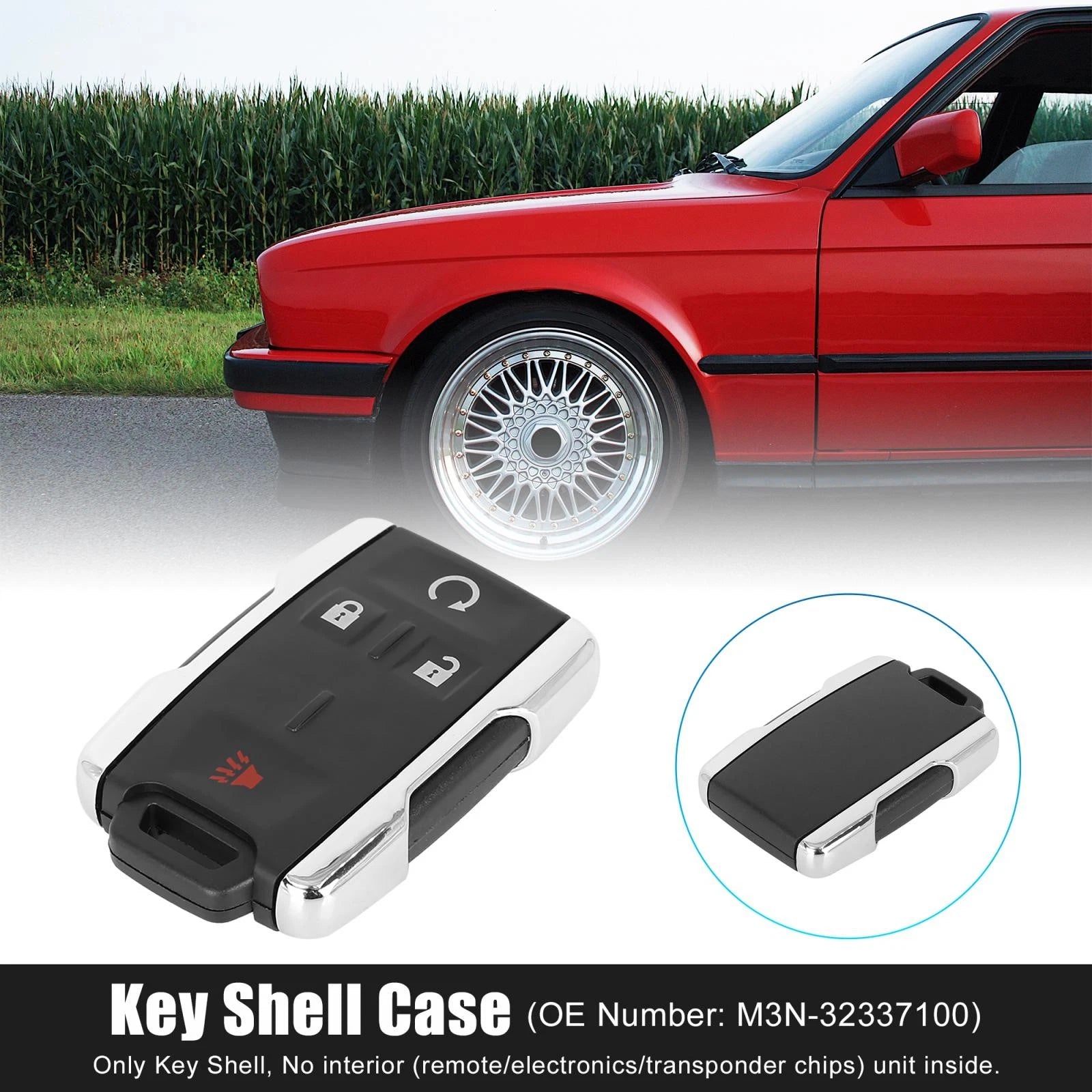 Car Key Fob Shell Case Replacement for Chevy Colorado Silverado (2008–2023)