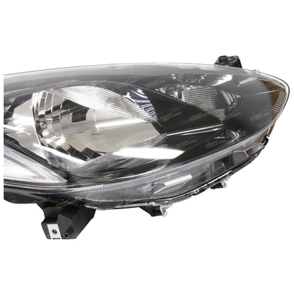 RH Black Headlight for Mazda 2 (2007–2014) RHS
