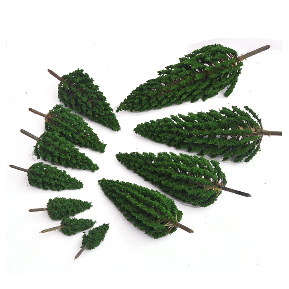 40pcs Model Pine Trees for Railroad Train Landscape Scene
