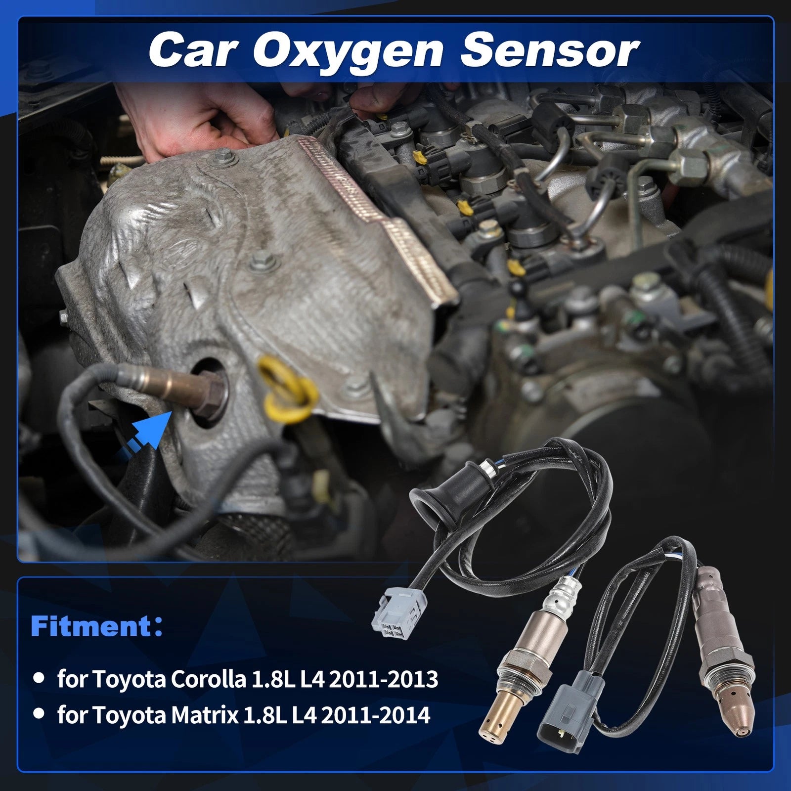 Upstream Downstream Oxygen Sensor for Toyota Corolla 1.8L L4 (2011–2013)