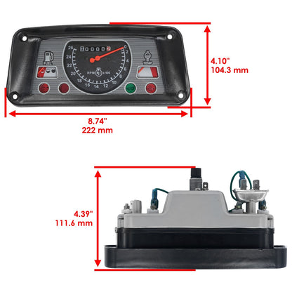 Instrument Gauge Cluster Replacement for Ford 2000 3000 4000 5000 7000 (1974–2000)