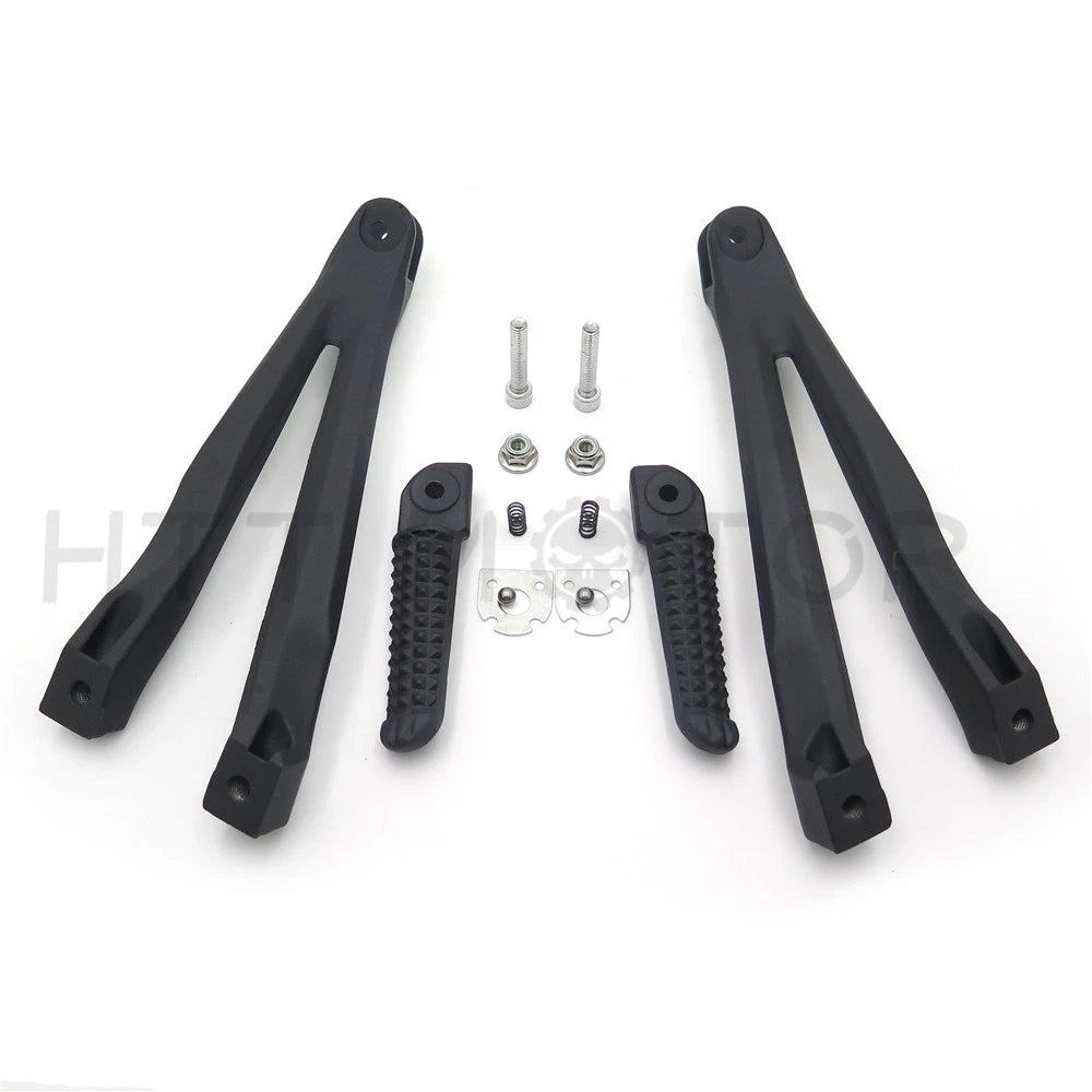Black Rear Passenger Foot Peg Footrest & Bracket for Yamaha YZF R1 (2004–2008)