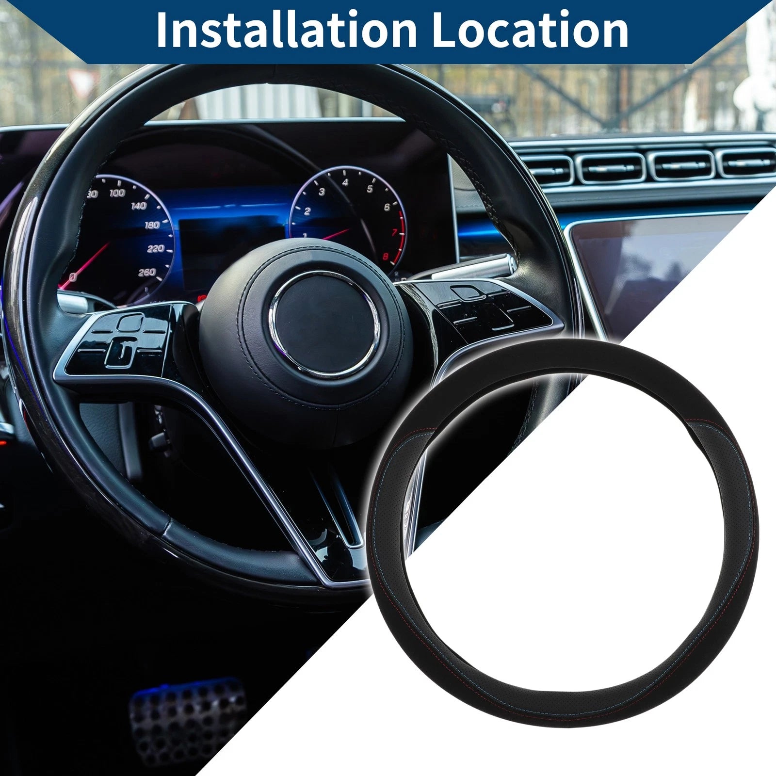 Steering Wheel Cover for Car 14.96"