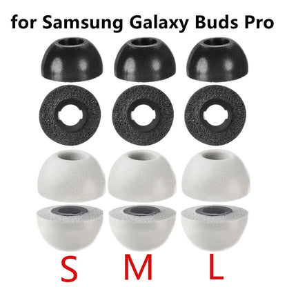 6 Low-Noise Memory Foam Eartips for Samsung Galaxy Buds Pro
