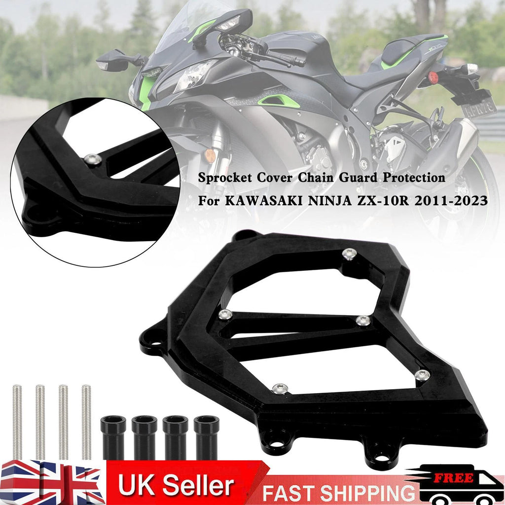 Front Sprocket Cover Chain Guard for Kawasaki Ninja ZX-10R (2011–2023) Black