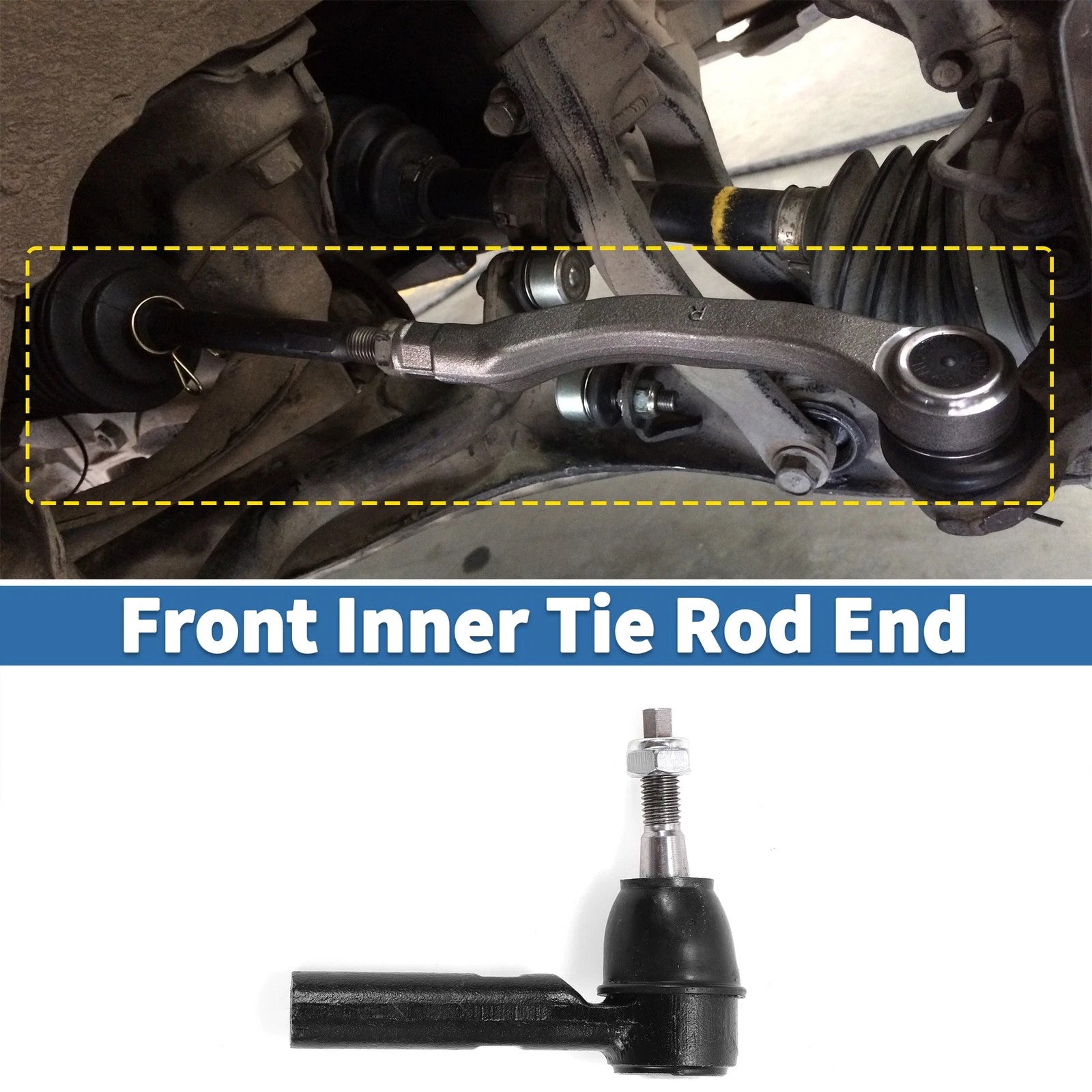 2pcs Front Outer Tie Rod End Links Replacement for Chevrolet Camaro (2012–2015)