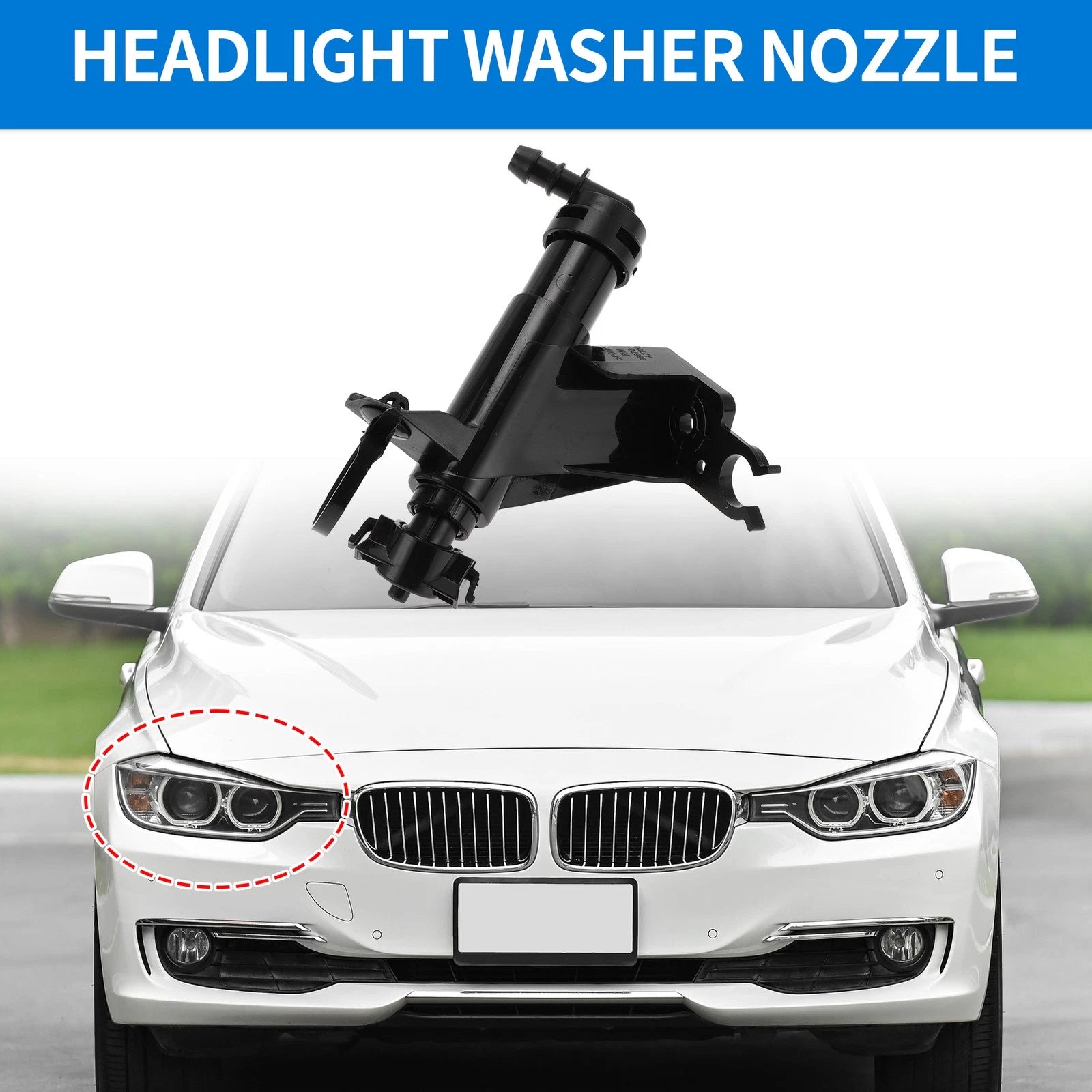 Front Right Side Headlight Washer Nozzle for Kia Ceed (2012–2017) No. 98672A2700