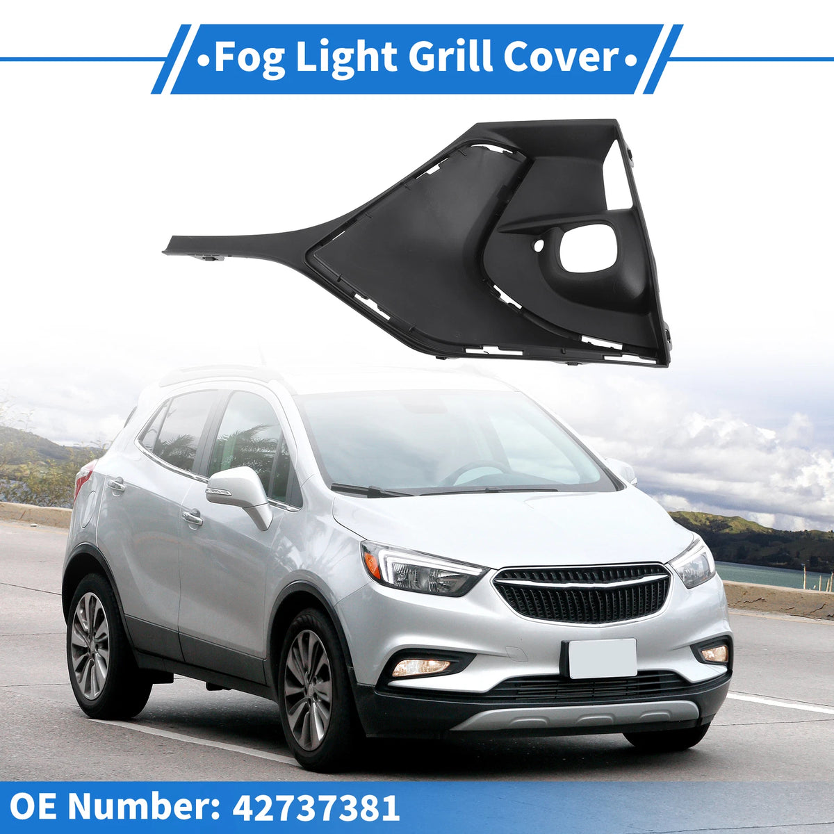 1 Pc Fog Light Grill for Buick Encore (2020–2023) No. 42737381