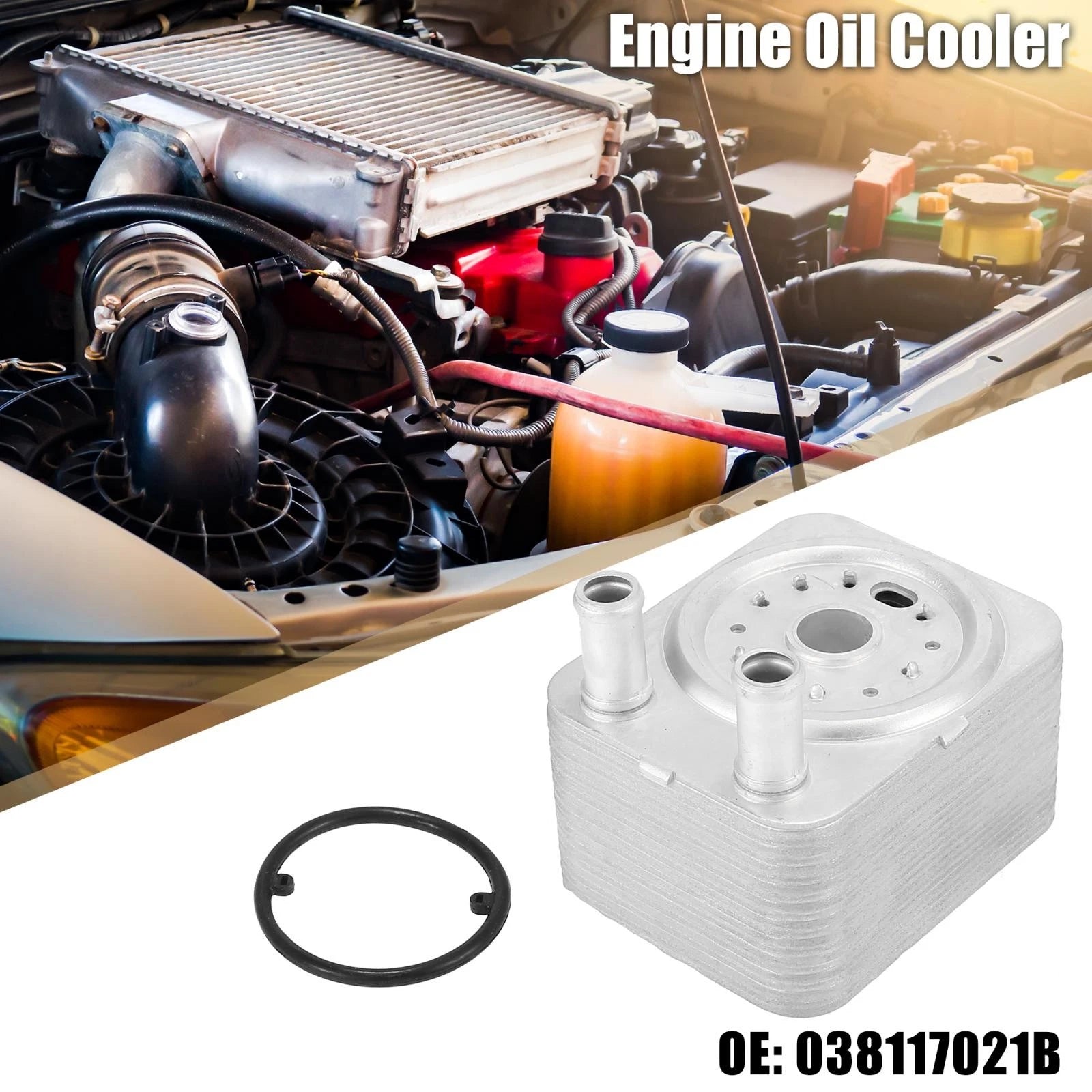 Automatic Engine Oil Cooler 20-Row Replacement for Volkswagen Touareg (2004–2011)