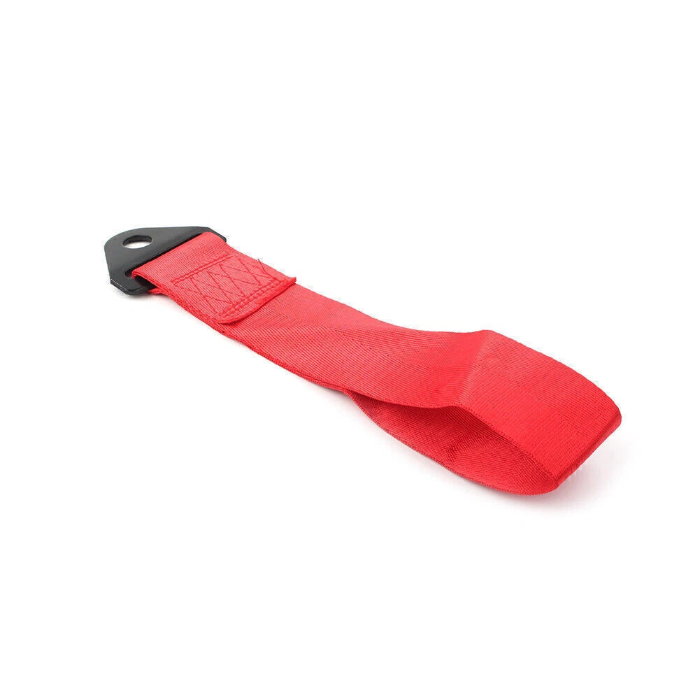 Tow Strap for Universal Racing Car (Rally Hook, Red)