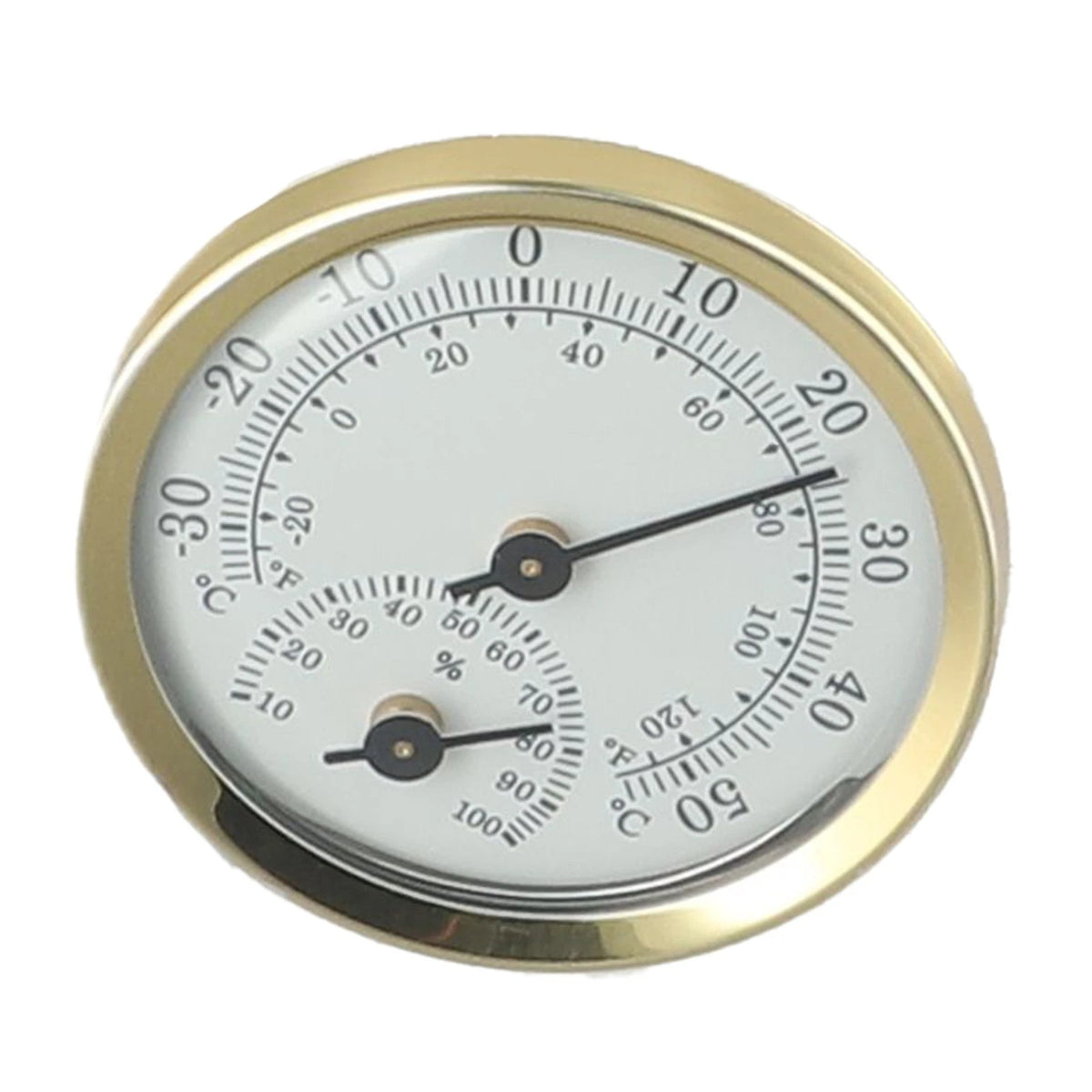 Easy to Read Round Analog Thermometer Hygrometer for Indoor Use