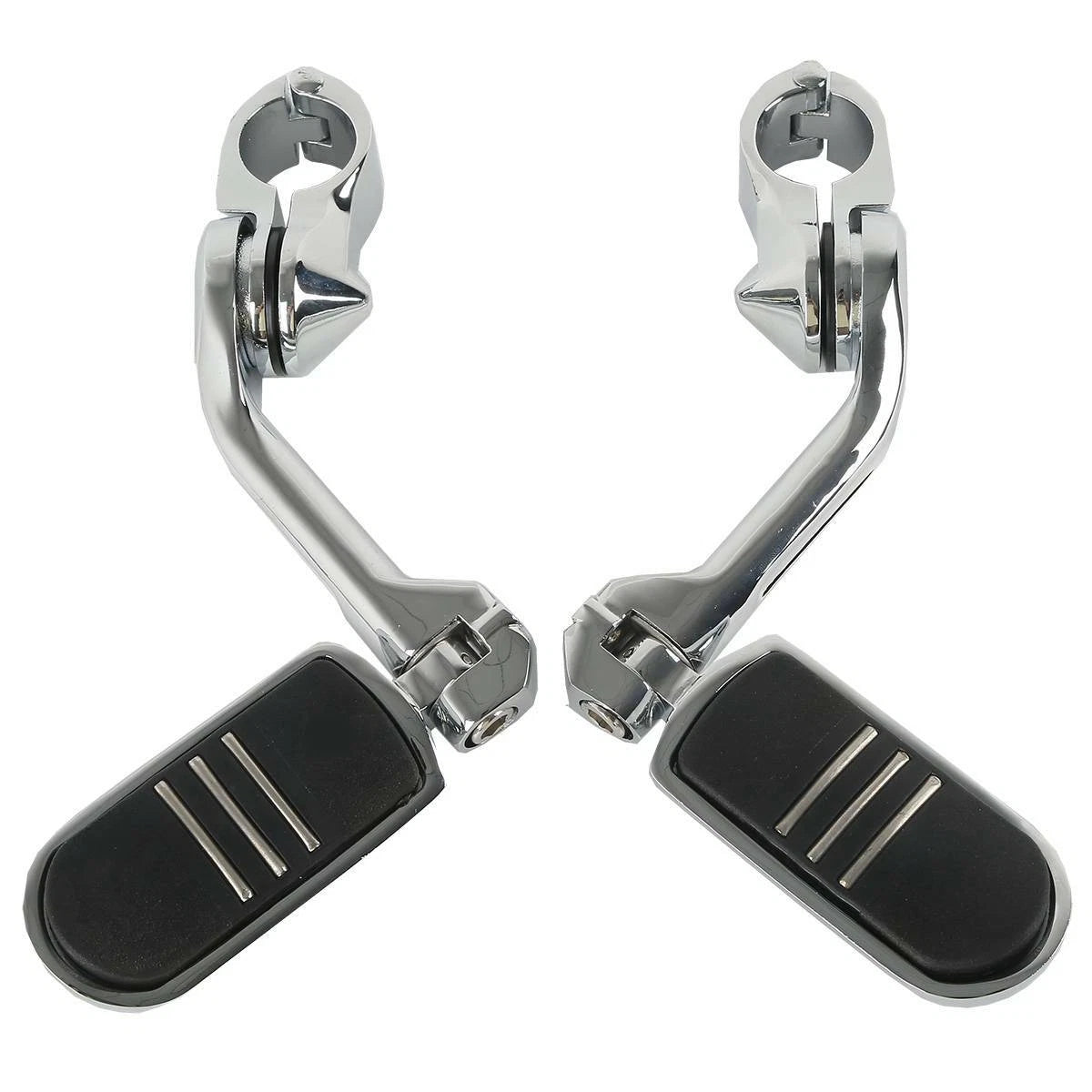 1.25" Angled Highway Engine Guard Foot Pegs for Harley Touring (US)