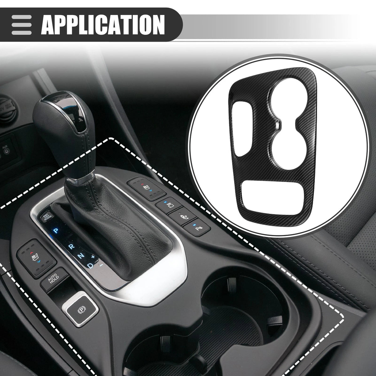Carbon Fiber Gear Shift Panel Trim for Dodge Durango (2018–2020)