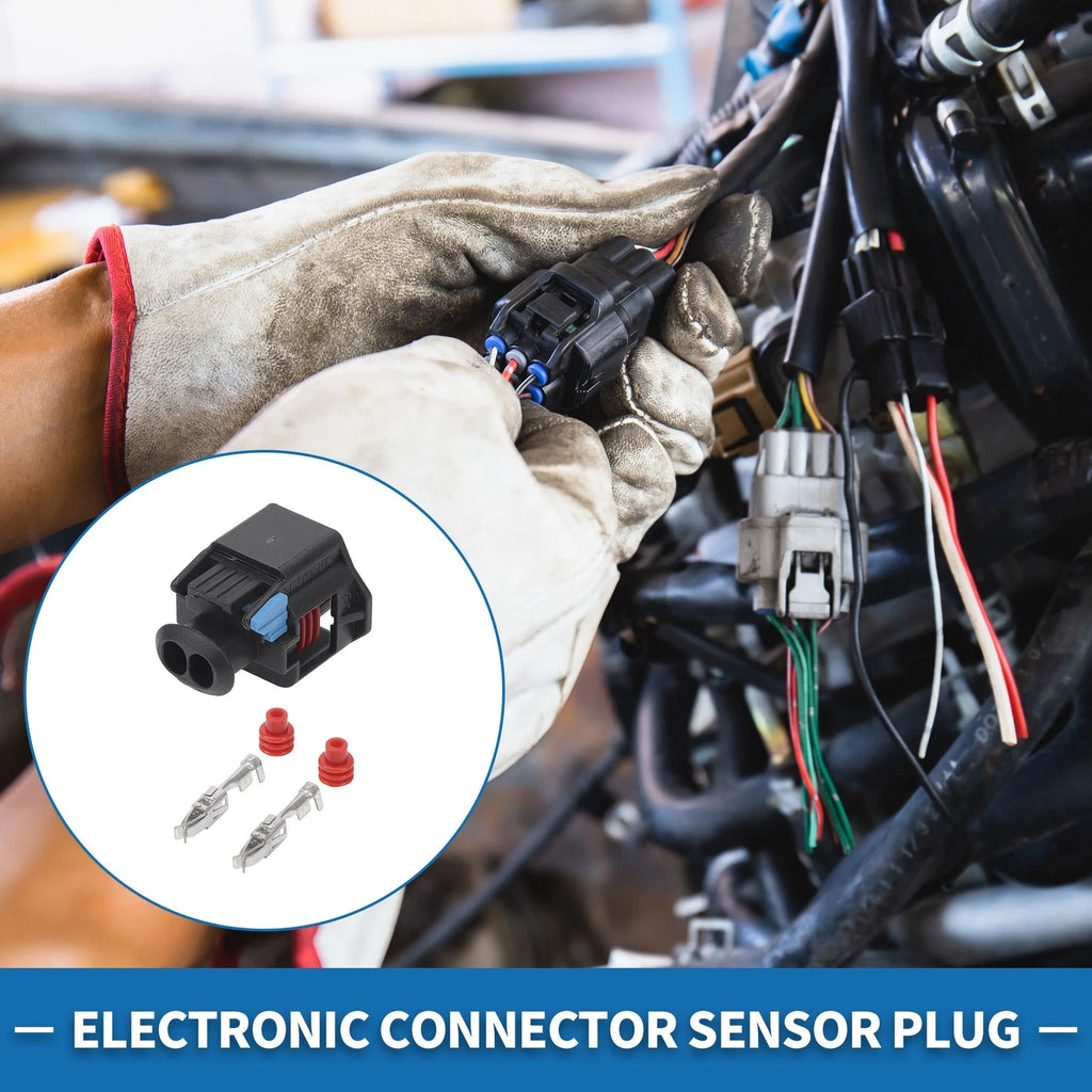 2 Pin Electronic Connector Sensor Plug for Buick Regal LaCrosse 1 Set
