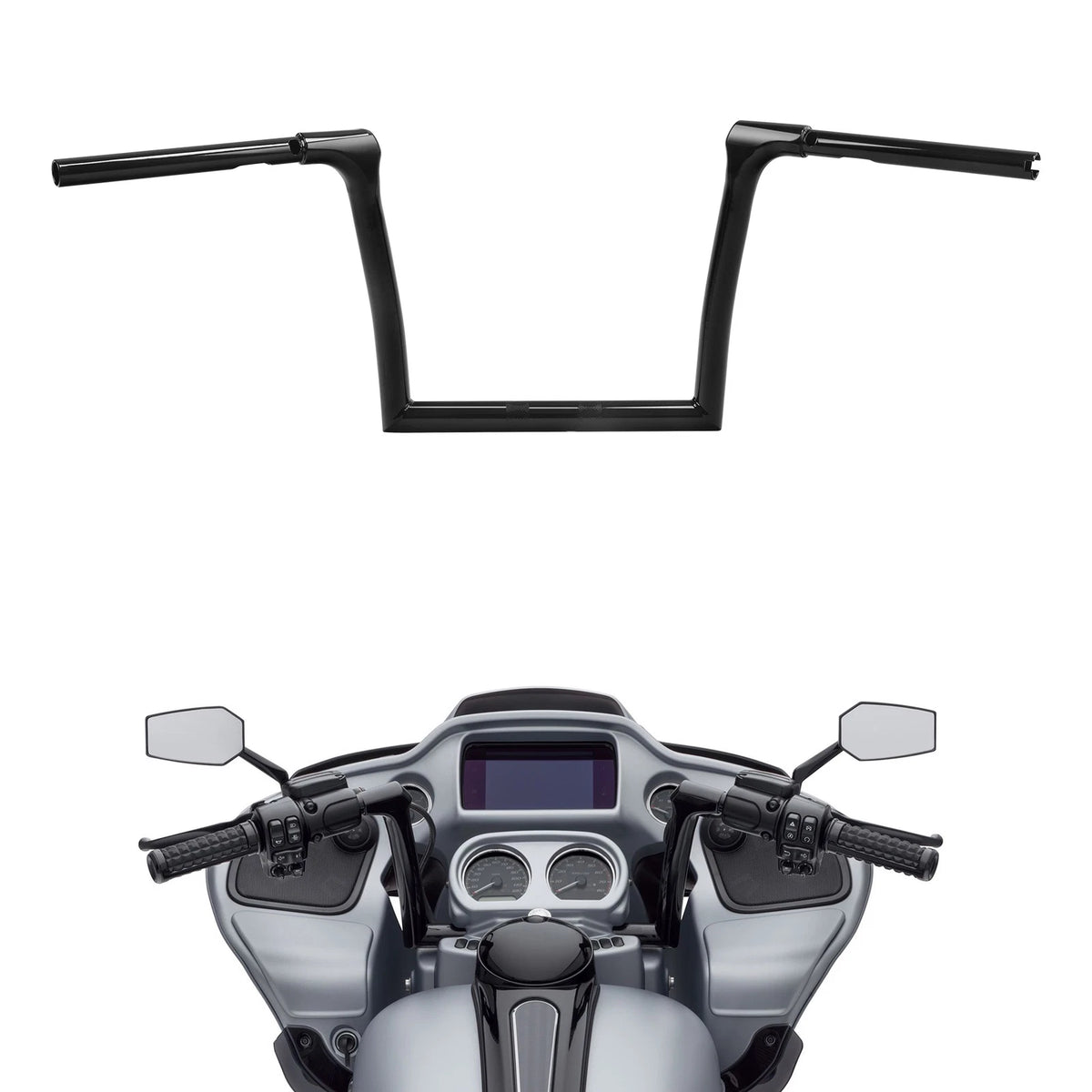 1 1/4" Ape Hanger 10" Rise Handlebar for Harley Road Glide FLTR (2015–2023)