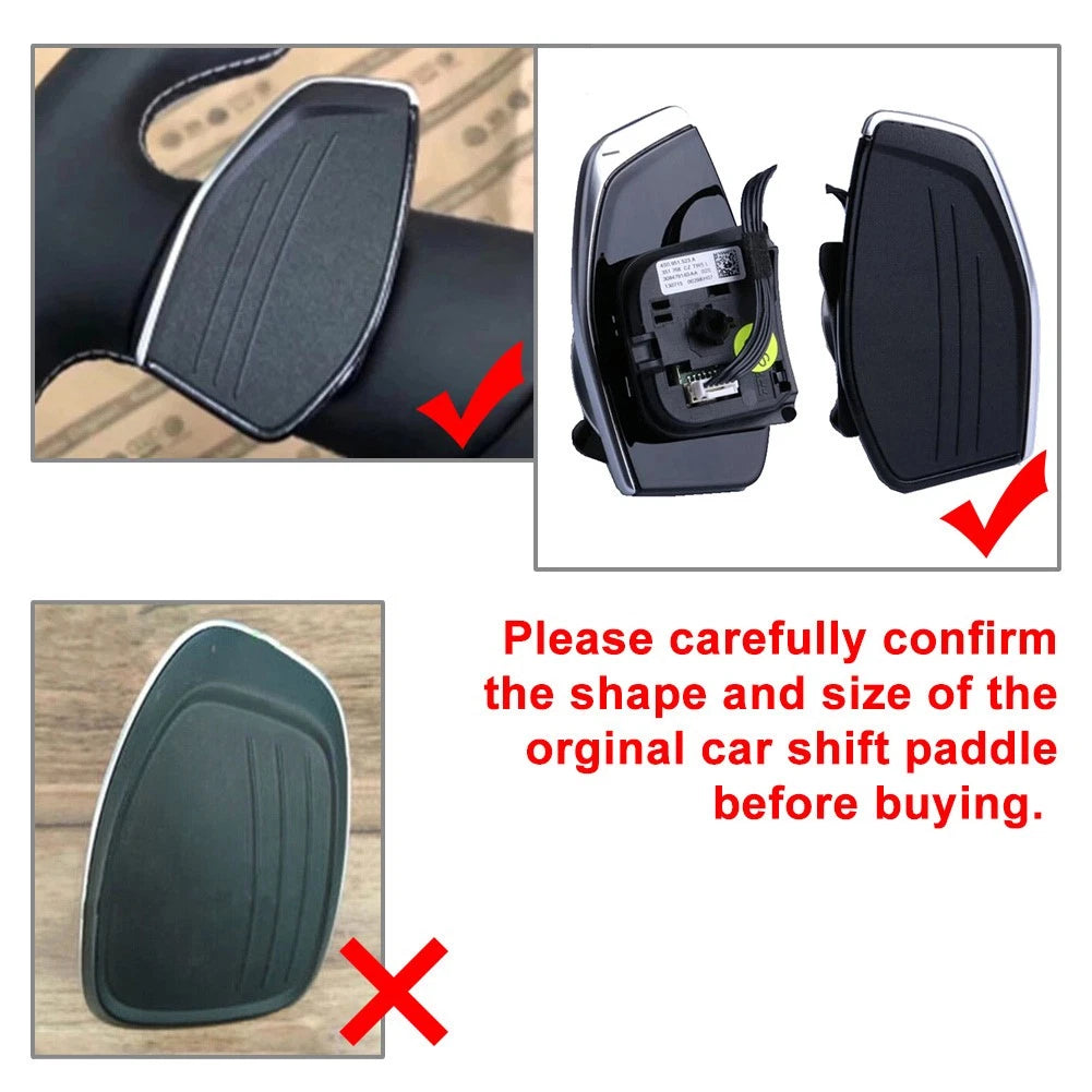 Steering Wheel Shift Paddle Extension for Audi RS3 RS4 RS5 R8 TT RS (2012–2021)