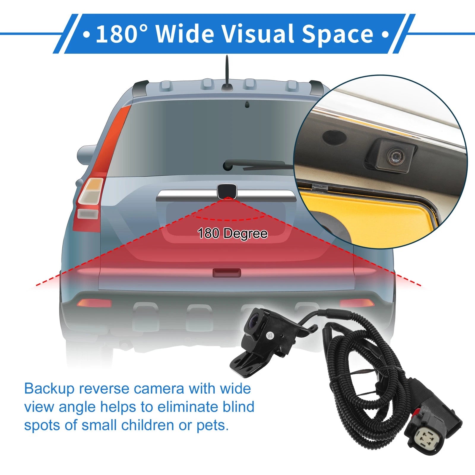 Rear View Camera Backup Reverse Camera for Chevrolet Silverado (2014–2019)