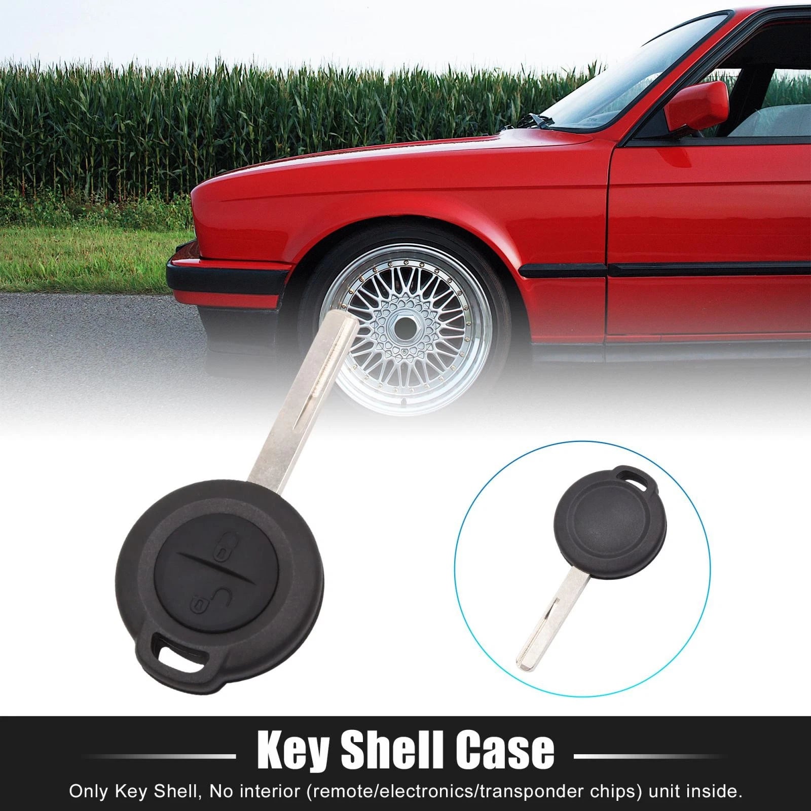 Car Key Shell Case Replacement for Mitsubishi Colt Warrior Carisma (2005–2008)