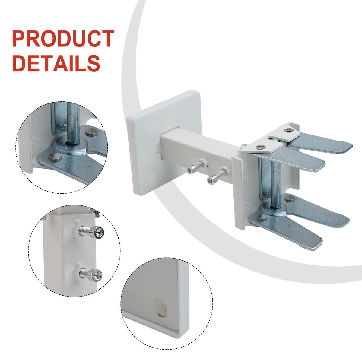 2X Adjustable Steel Radiator Support Brackets for Panel Heating Systems