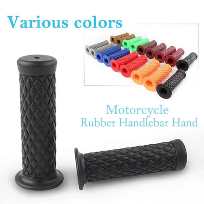 7/8" Rubber Handlebar Hand Grip Bar End for Universal Motorcycle (All Years)