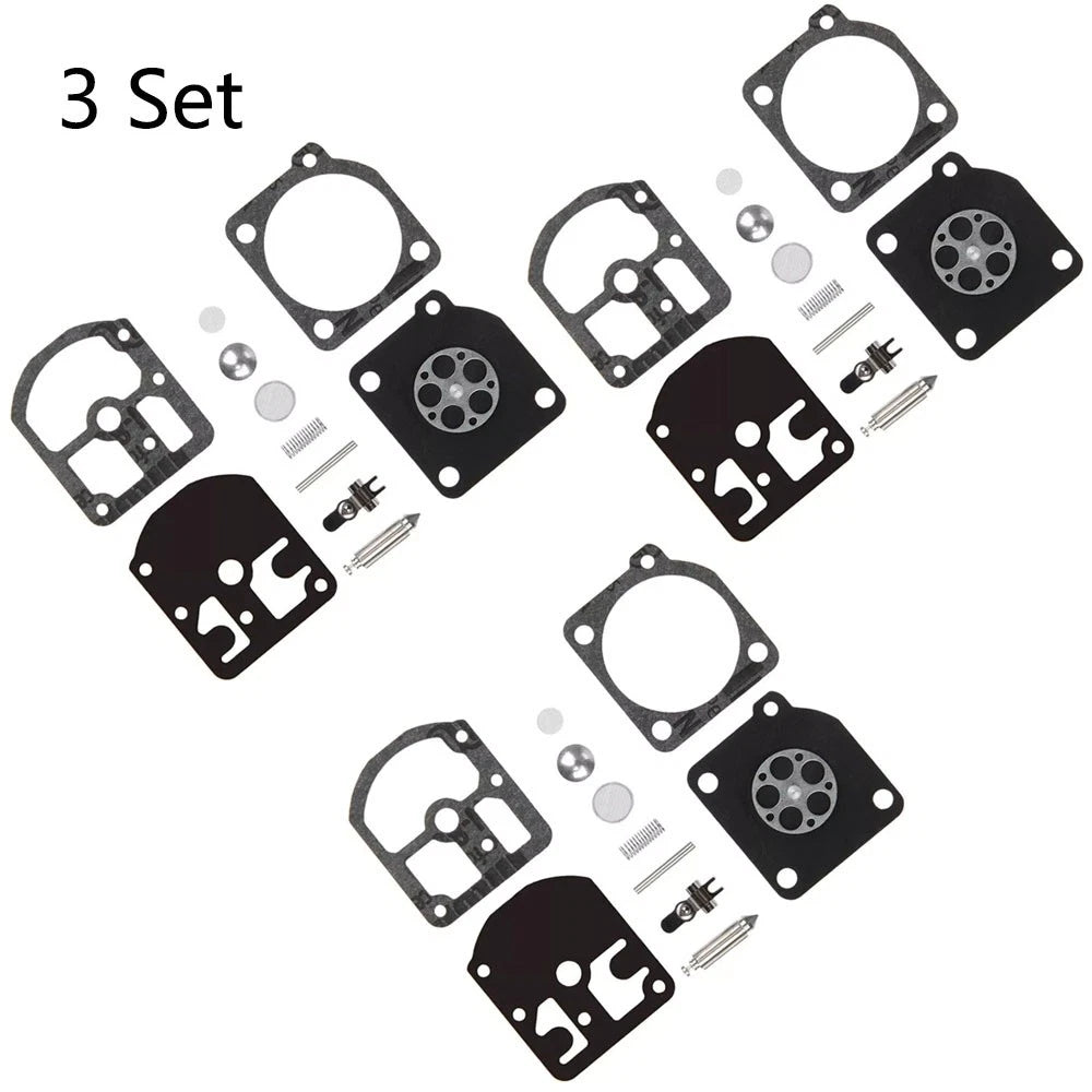 Set of 3 Carburetor Repair Kits for Stihl 009 010 011 012 (C1S-S1A, ZAMA RB-11)