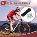Bicycle Spoke Set 100mm Carbon Steel for 14G Wheel Replacement (38 Pack)