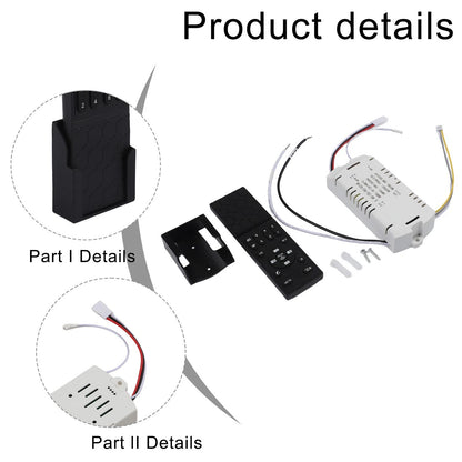 Invisible Fan Light Remote Control for Easy Pairing and DC Dimming