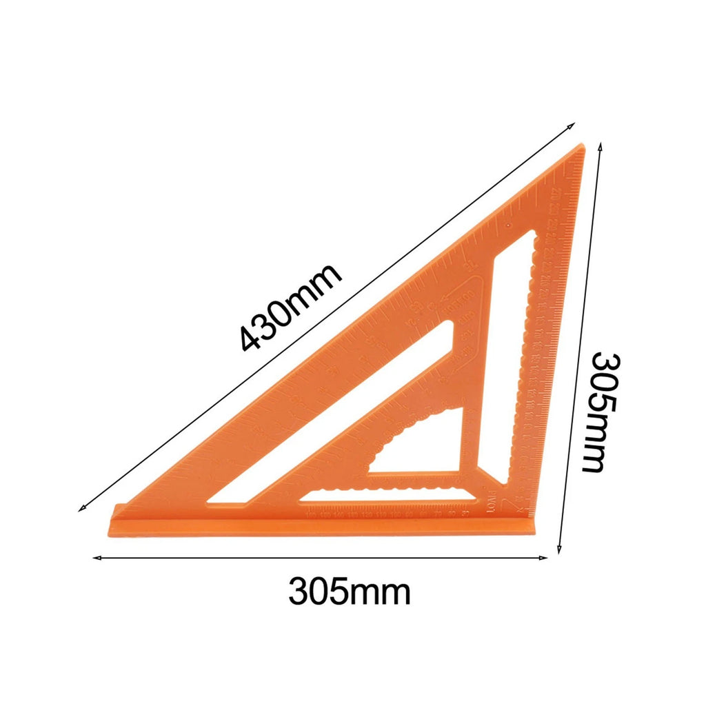 Plastic Triangle Square for Woodworking Angle Measurement and Layout