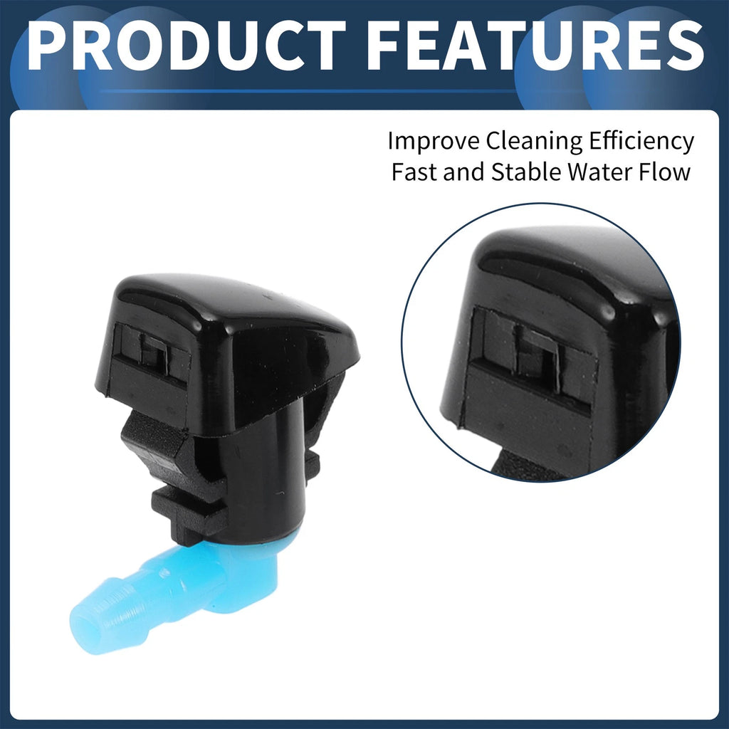 Set of 2 Front Windshield Washer Nozzles for Ford Focus (2000–2018)