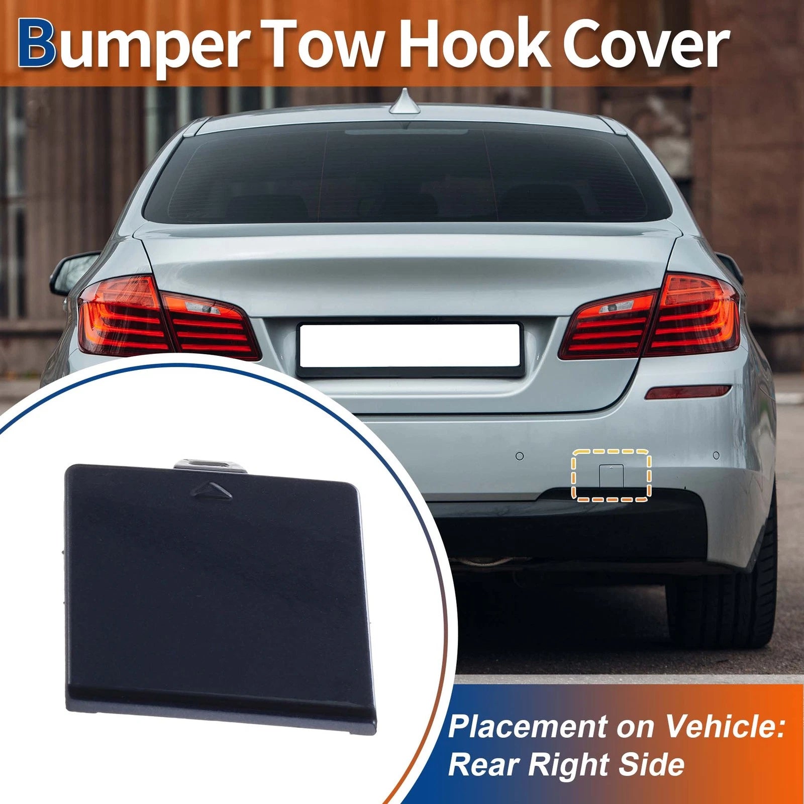 Tow Hook Cover Rear for BMW 5 Series F10 (2011–2016)