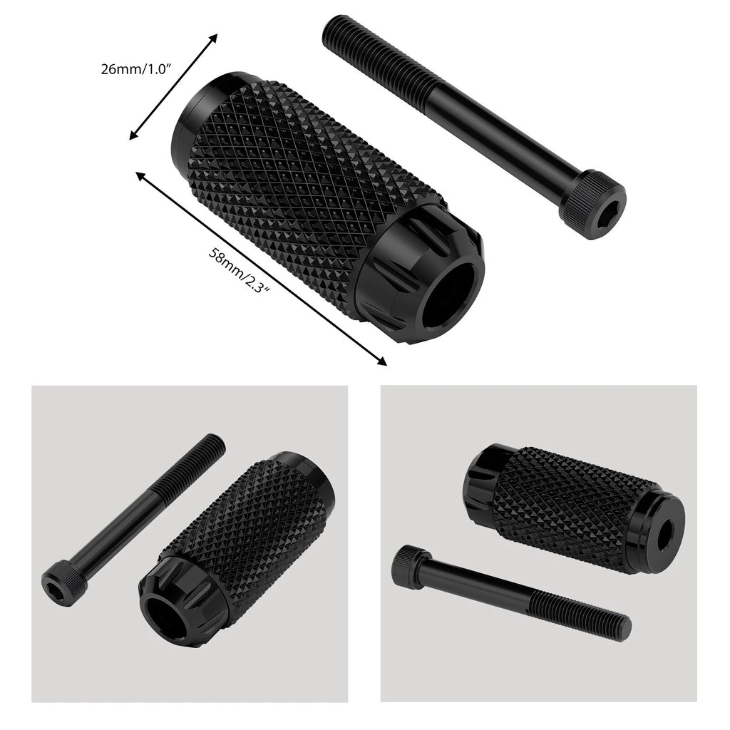 Pair Shift Pegs for Harley Deluxe Dyna Electra Glide (33600383, 33600384)