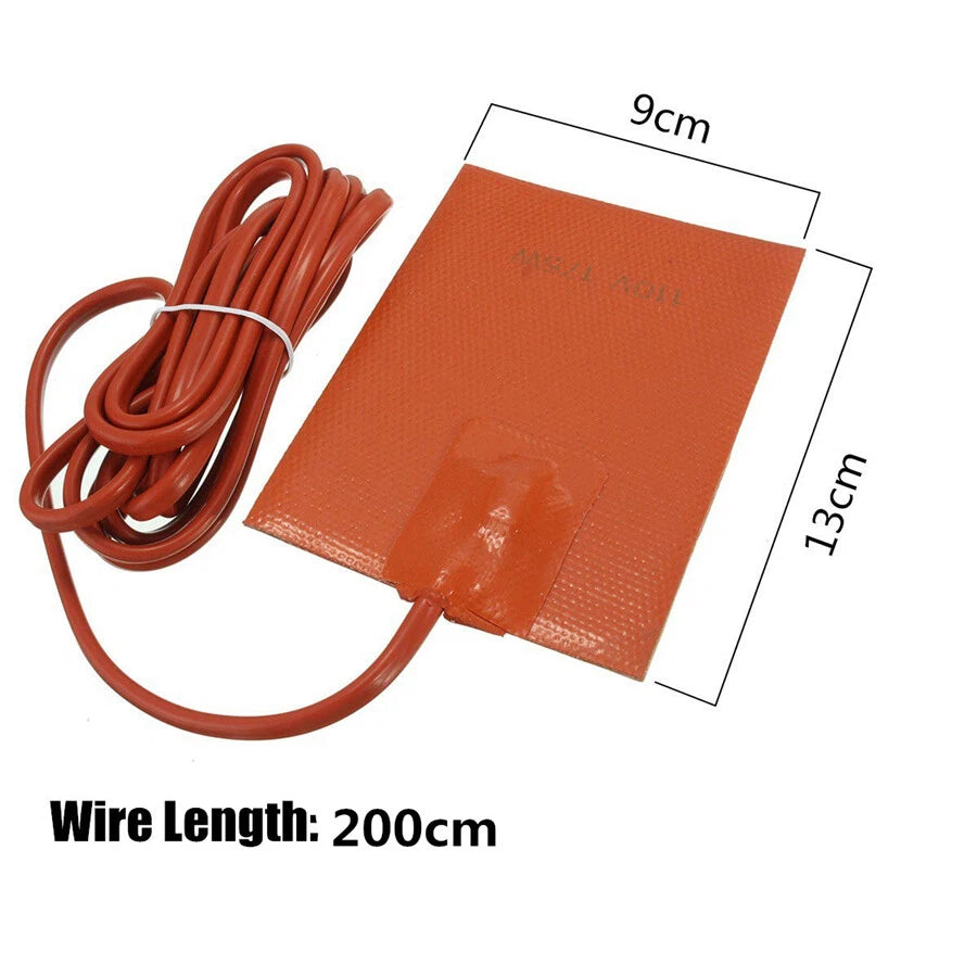 Silicone Heater Pad for Engine Oil Pan Tank (110V 175W)