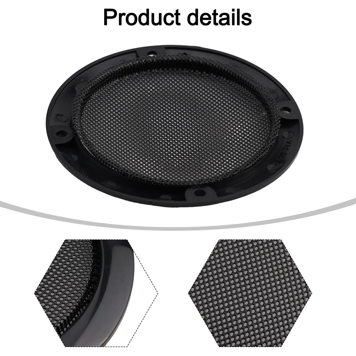 2X Speaker Grills for DIY Accessories (ABS Black Dust Cover)