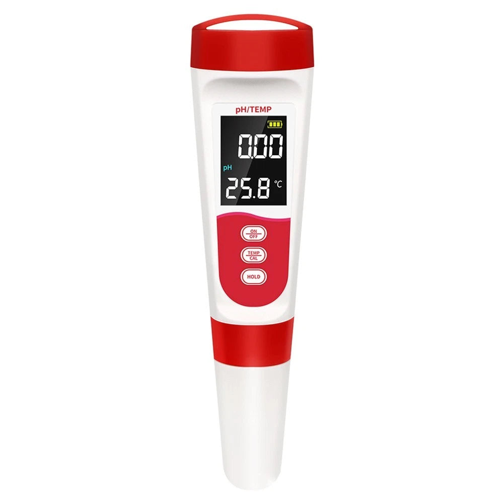Home Water Testing pH Temperature Pen with High-Sensitivity Electrode