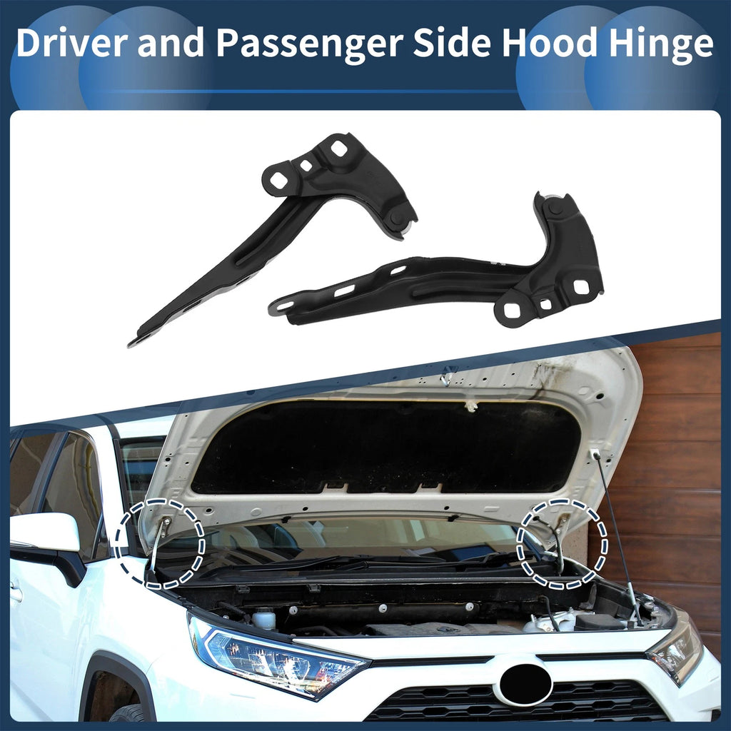 Hood Hinge Set for Chevrolet Equinox (2018–2023) Front Left Right Pair