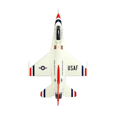 F-16 Thunderbirds Fighter Model Desk Decor 1/100 Scale with Stand