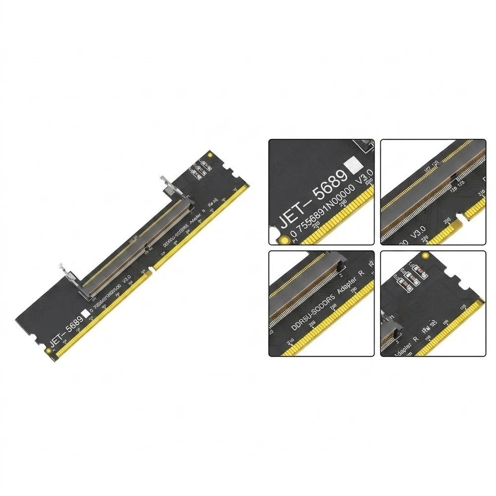 DDR5 Adapter Card for Desktop Memory Slot Compatibility