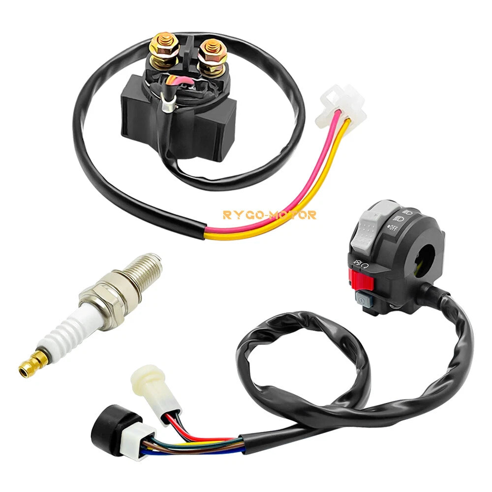 Handlebar Start Switch Relay Spark Kit for Yamaha Warrior 350 YFM350X (1987–1995)