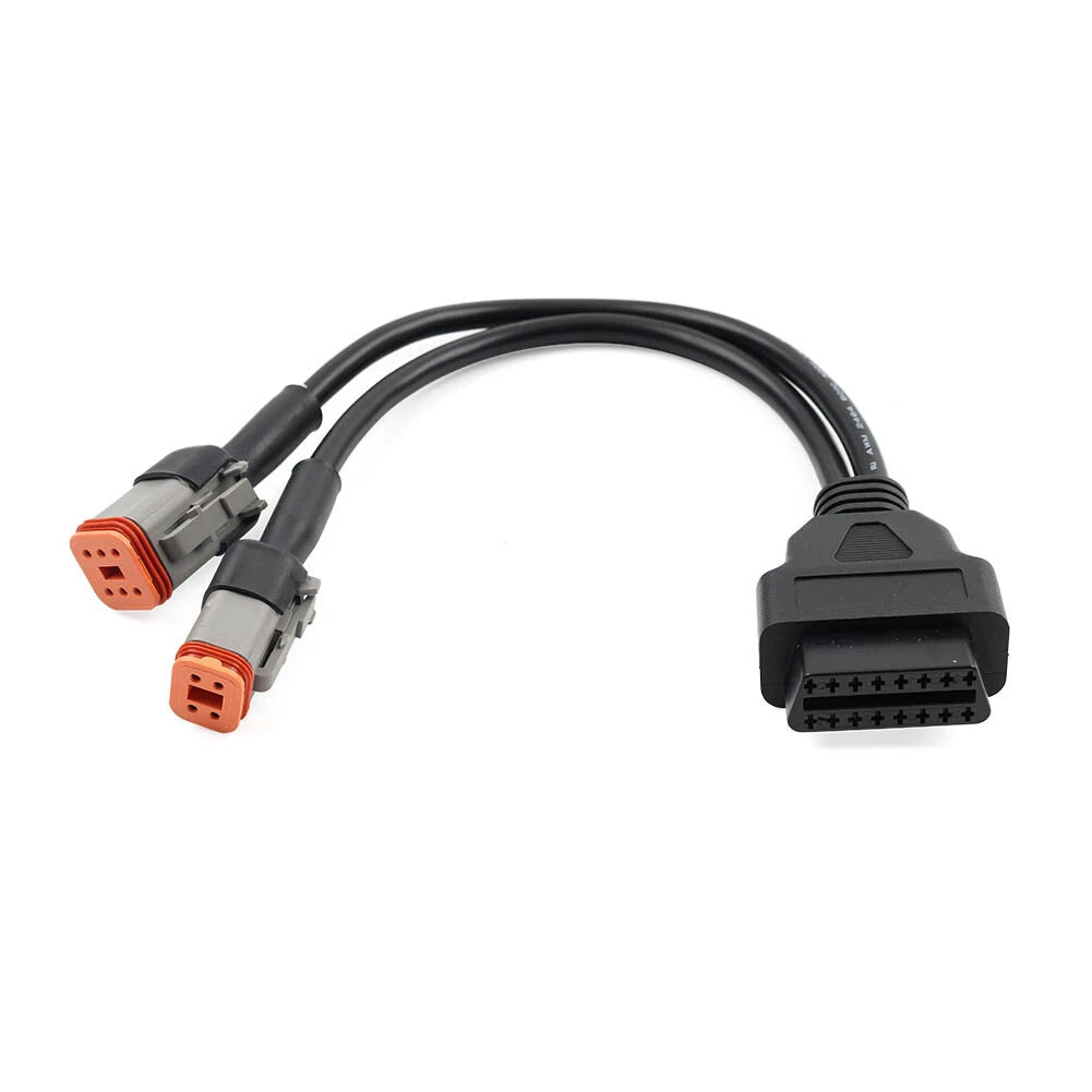 2X 6 Pin 4 Pin to OBD2 Adapter Cable for Harley (Diagnostic Scanner)