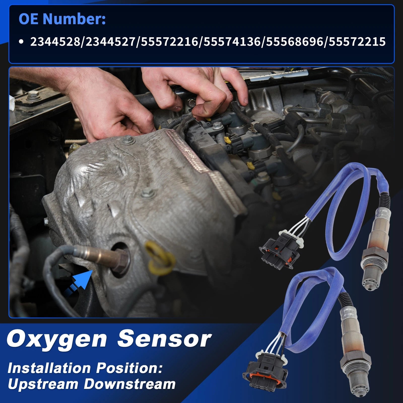 Upstream Downstream Oxygen Sensor Replacement for Chevrolet Cruze 1.8L (2011–2015)