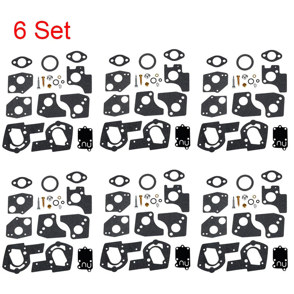 Set of 6 Carburetor Carb Kits for B&S 495606 494624 80200 81200 82200